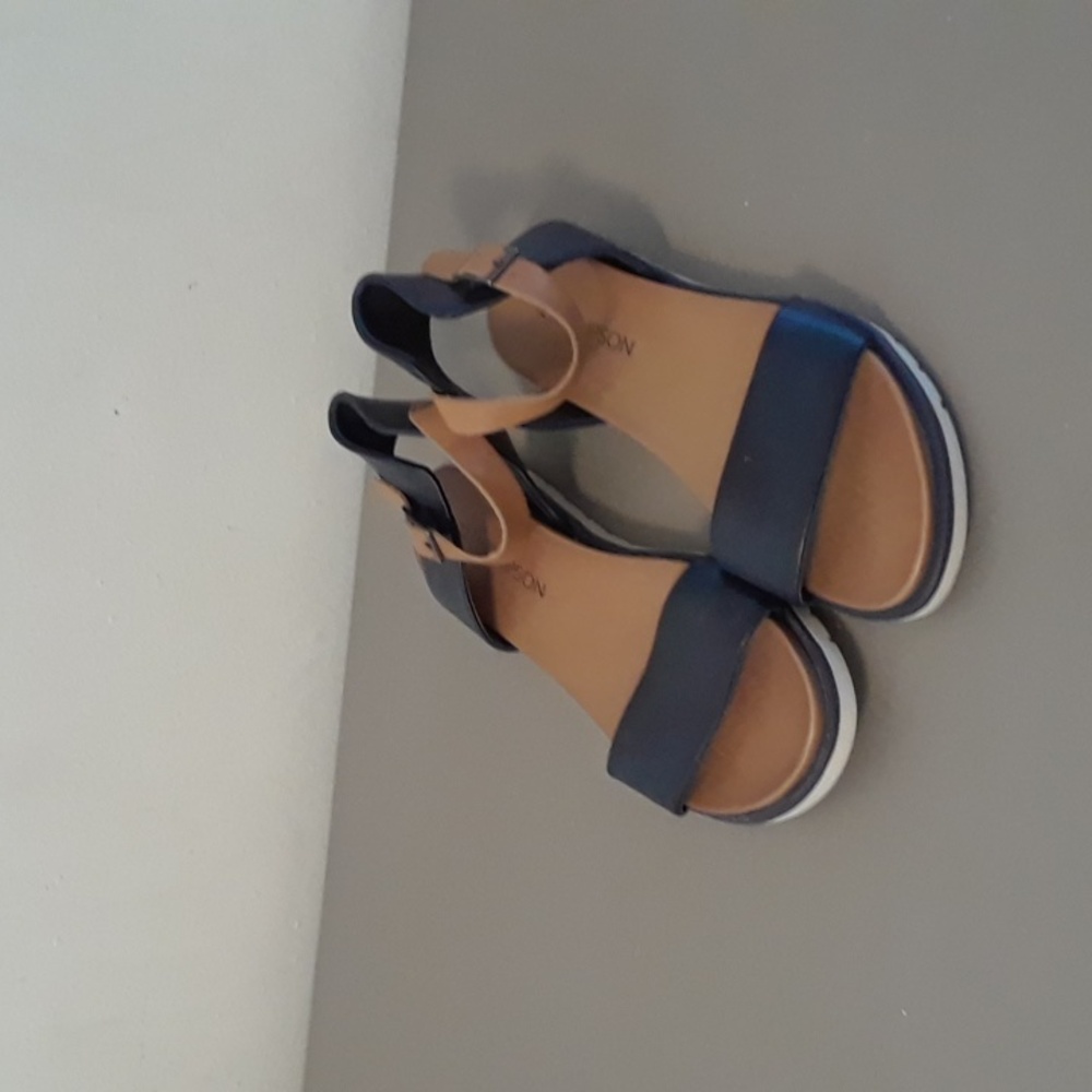 Blue and beige Sandals